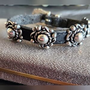 Elegant Black and Silver Bracelet